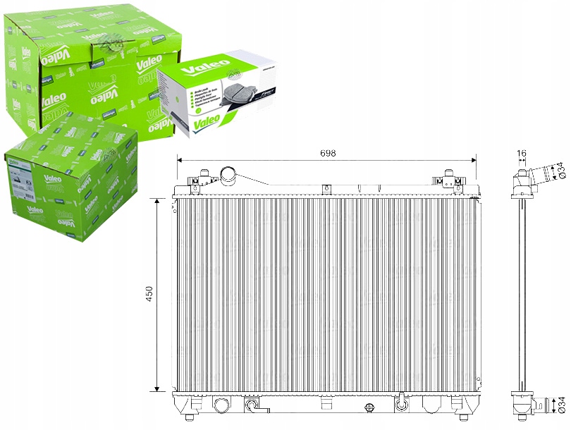 Купити Радіатор двигуна valeo 1770065j10