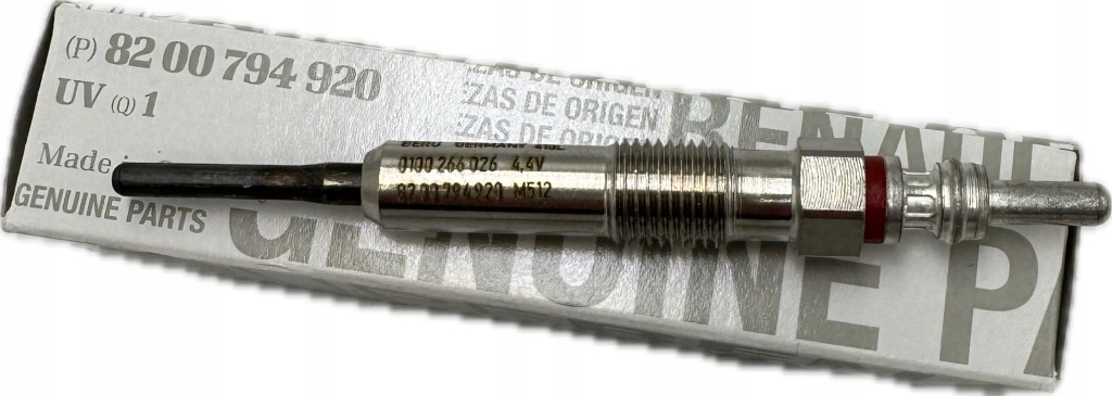 фото №1, Nowa свеча накаливания renault megane iii scenic iii 1.9 dci оригинальный номер 8200794920
