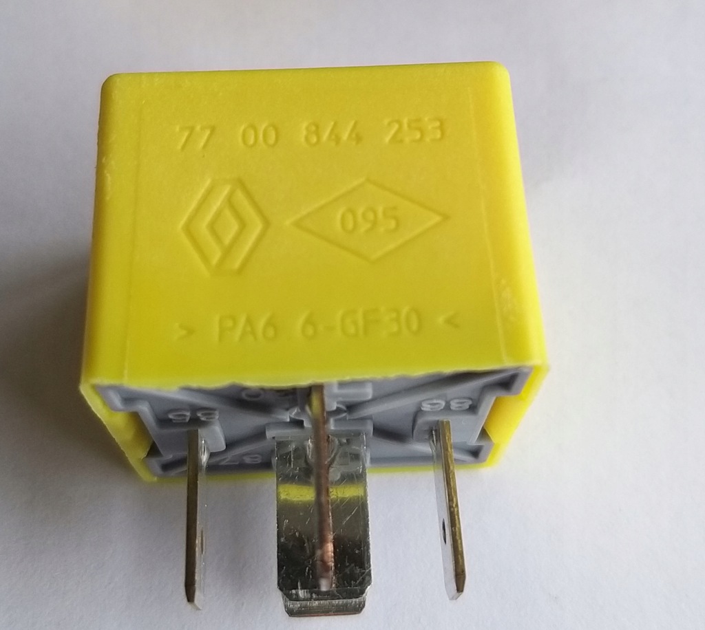 фото №3, Реле вентилятора радіатора renault жовтий