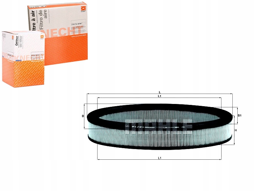 Lx716 - фільтр повітря renault r19,r21 Зі Шроту