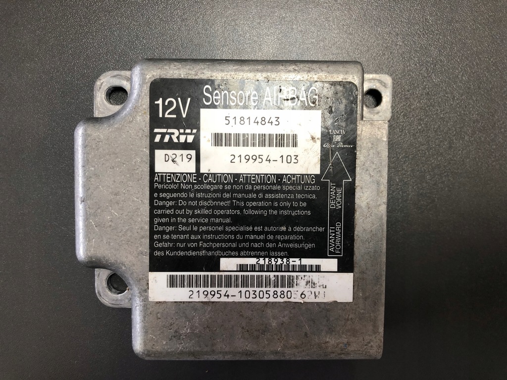 фото №1, Fiat croma датчик модуль подушка безпеки lift 2007-2011