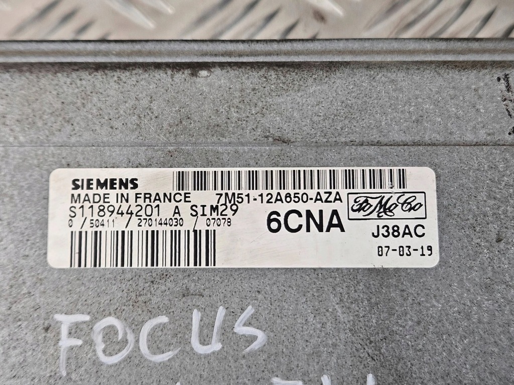 фото №3, Ford focus 2007 блок керування / модуль ecu