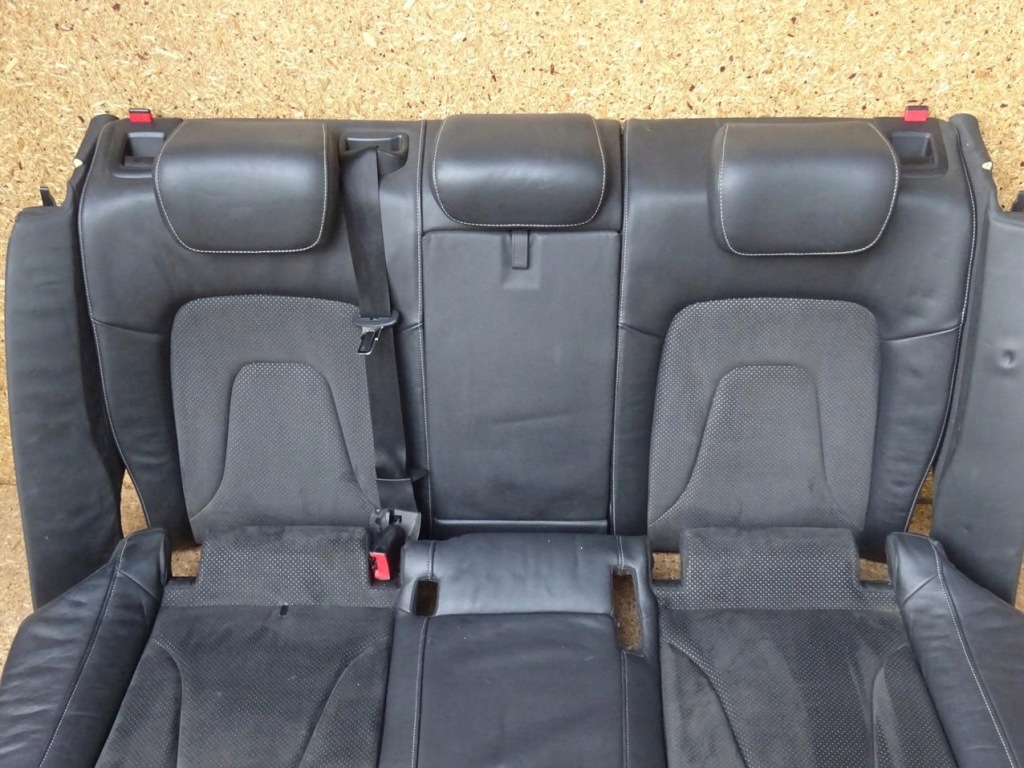 фото №15, Audi a4 b8 8k обивка сиденья заднее сиденье задняя кожа alcantara комплект s-line