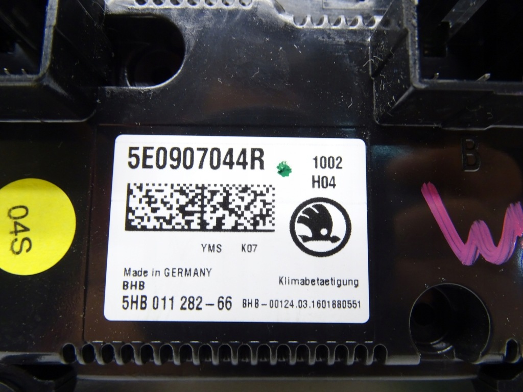 фото №9, Панель управление кондиционера skoda octavia iii 5e0907044r