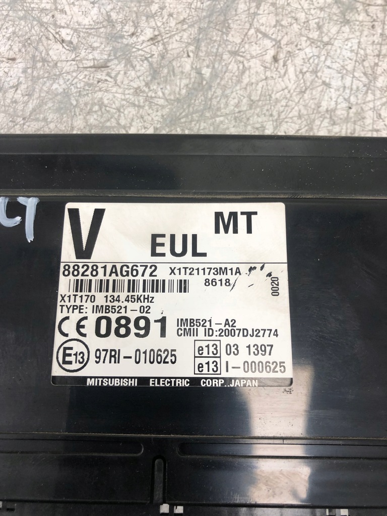 фото №5, Модуль блок управления ecu subaru legacy iv kombi