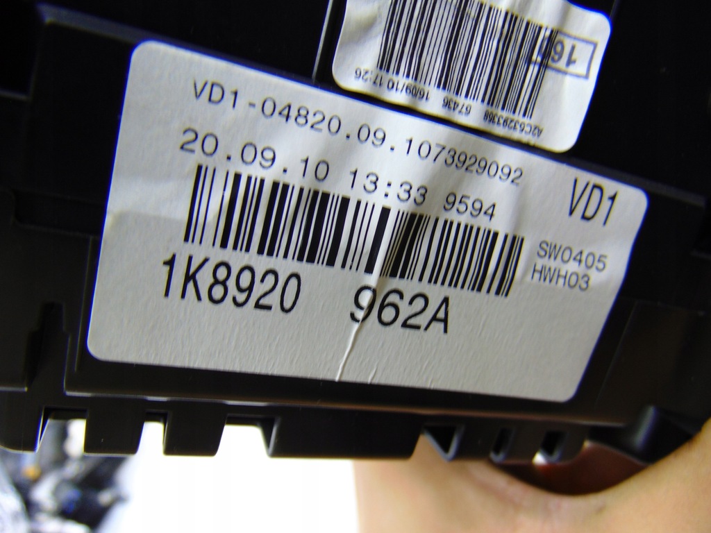 фото №7, Лічильник приладова панель прилади vw scirocco iii 1k8 1k8920962a