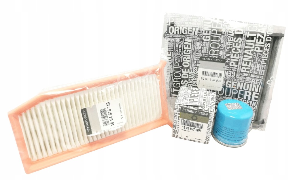 фото №1, Набір фільтрів dacia duster 1.6 sce 115km оригінал