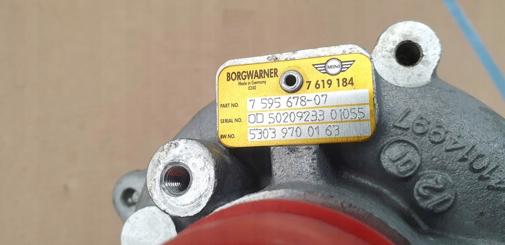 фото №3, Mini cooper r60 s r56 турбонагнетатель 7619184