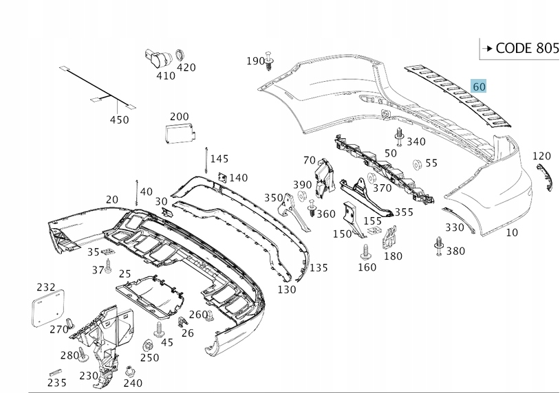 Молдинг хромированная бампера mercedes gle ml Цена