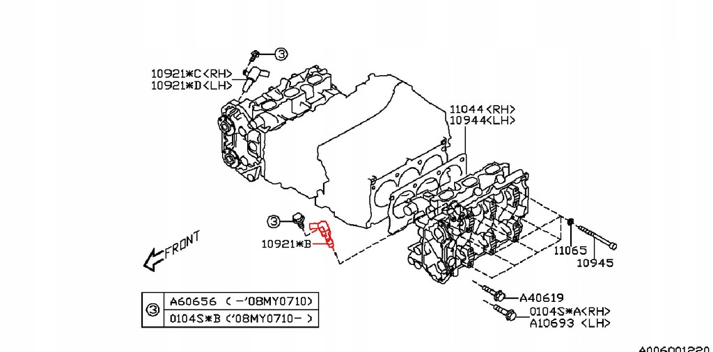 фото №10, Соленоїд змінних faz avcs tribeca legacy outback h6 3.6 лівий перед i задня