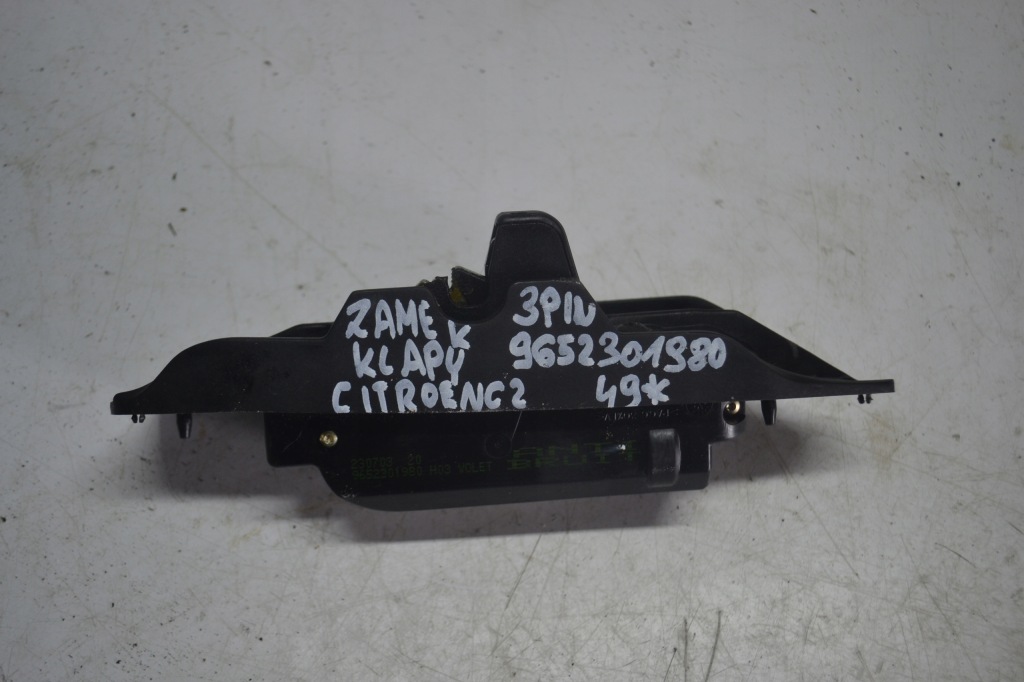 фото №1, Замок крышки багажника 3 pin citroen c2 9652301980