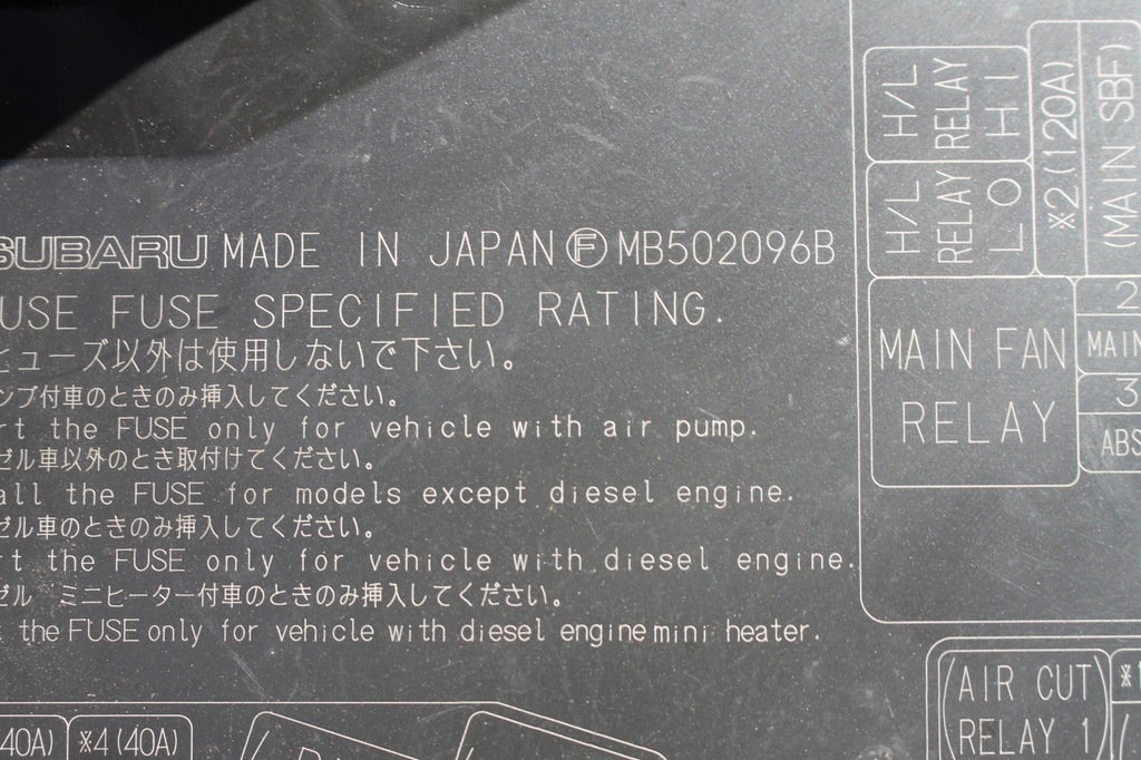 фото №5, Крышка защита предохранителей forester iii 08-12