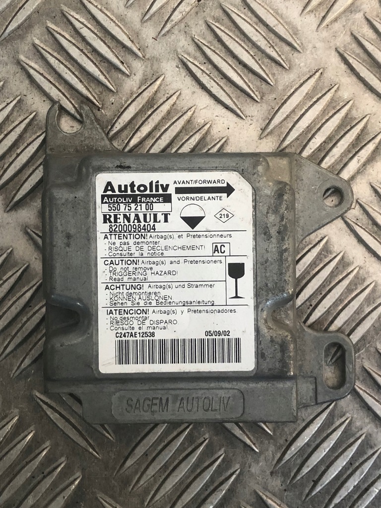 фото №1, Модуль подушок renault master ii 550752100