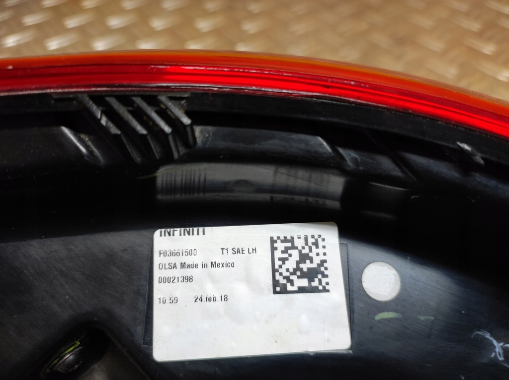 фото №7, Infiniti qx50 2018- лампа задняя задняя led левая usa