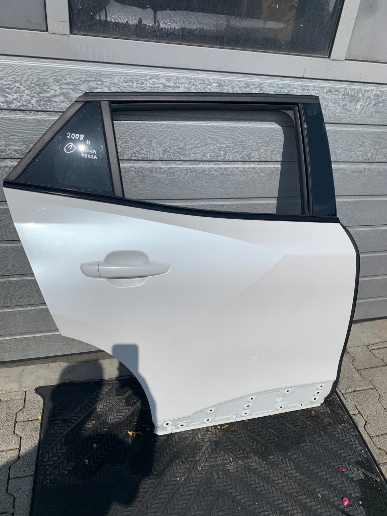 фото №1, Peugeot 2008 ii дверь правый задняя kwe белый перламутр