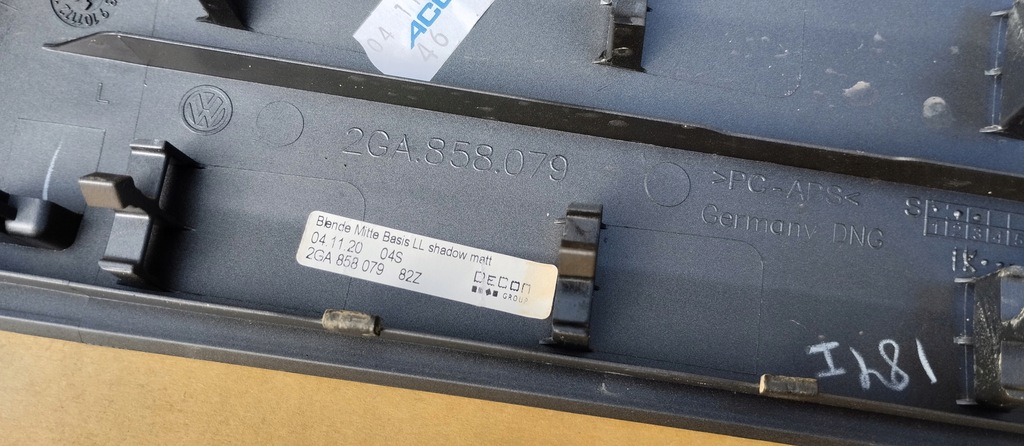 фото №7, Рамка dekor молдинг панели консоли volkswagen vw t-roc 22r комплект