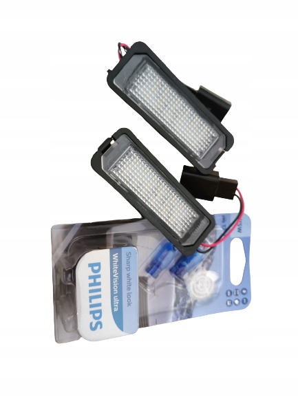 фото №1, 2 фонари номерного знака led philips seat altea leon ii