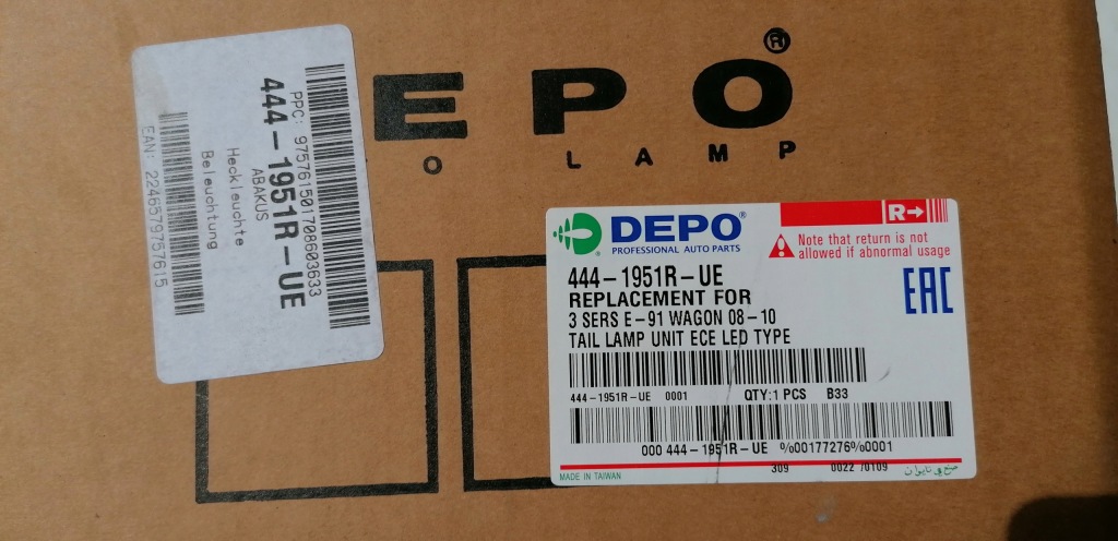 фото №14, Bmw 3 e91 lift led лампа правая задняя nowa 08-12r