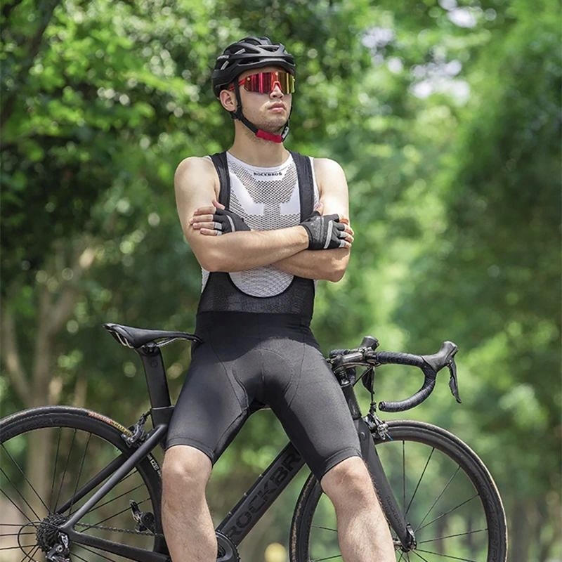 Spodenki rowerowe rockbros rk2002m короткие на szelkach с вкладка m - чёрные с Разборки