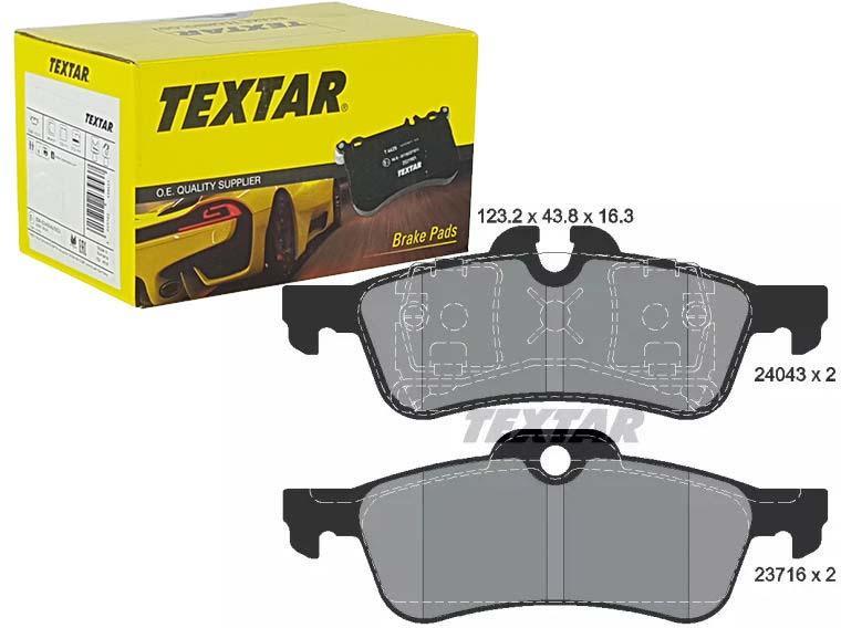 фото №1, Textar гальмівні колодки гальмівні задня 2404381