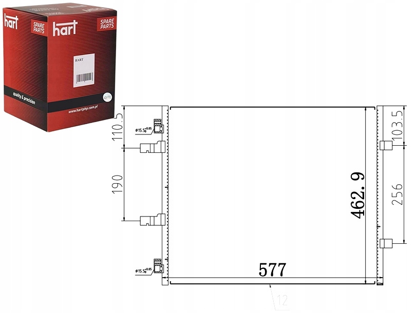 фото №1, Конденсатор конденсатор кондиціонера vivaro 2.0cdti 01- hart