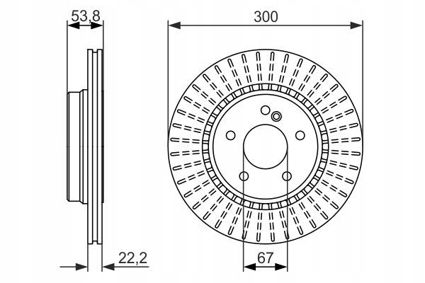 фото №2, Тормозные диски тормозные колодки bosch mercedes slk r171 04-11 55 amg