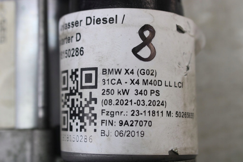 Bmw x4 стартер 2803014 g12 g15 g05 g06 g07 b58 b30 hybrid b57d b57r b57d Доставка