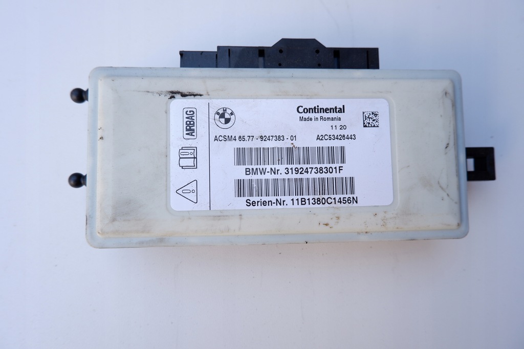 фото №1, Bmw f25 x3 mosuł датчик подушка безопасности 9247383