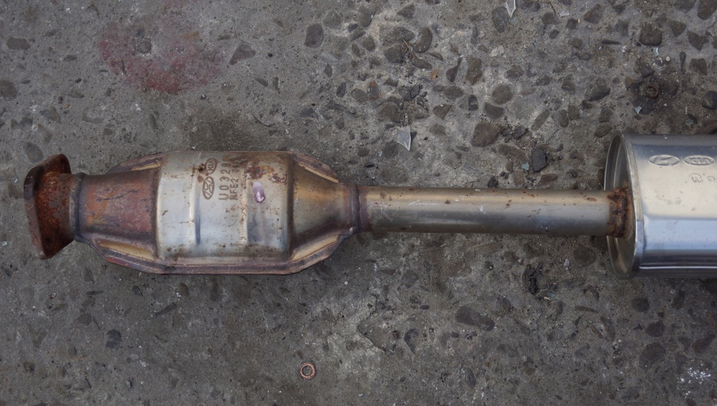 фото №6, Выхлоп гаситель конечный катализатор kia picanto iii