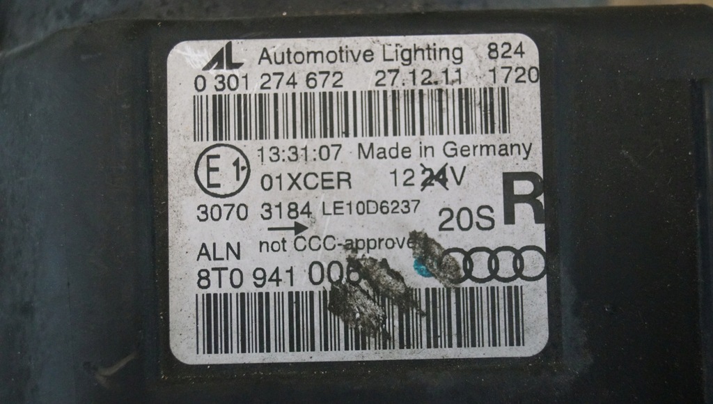 фото №16, Лампа правий перед audi a5 8t lift ксенон