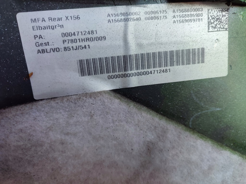 Mercedes gla a156 w156 x156 156 рестайлинг  бампер задний задний  pdc a1568802640 Цена