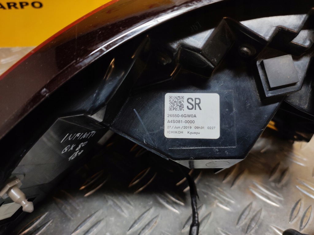 фото №7, Infiniti qx80 2018- лампа задняя задняя правая led usa