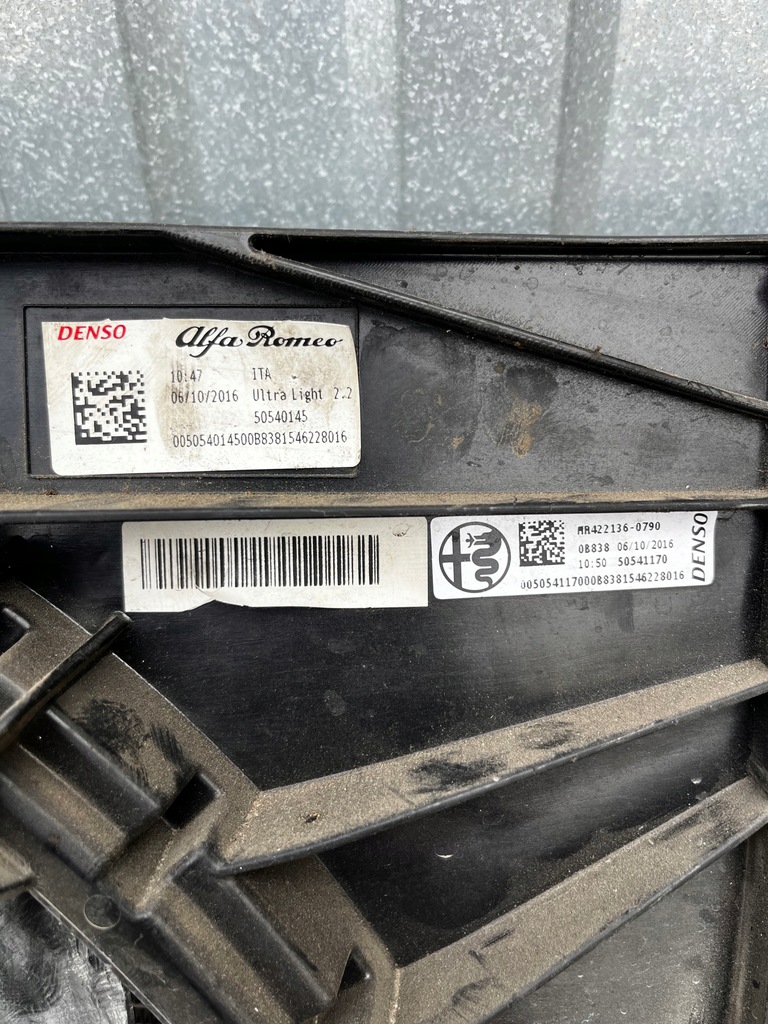 фото №9, Alfa romeo giulia stelvio 2.2 комплект радіатор радіатор вентилятор дизель