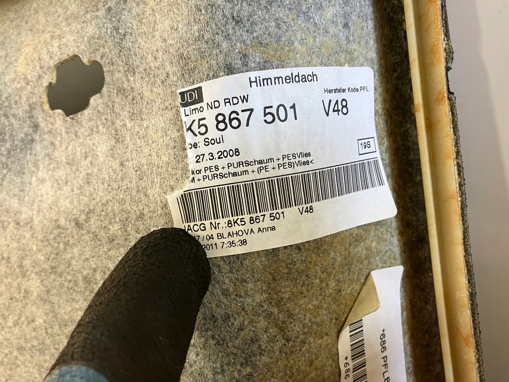 фото №8, Стеля стеля sline s-line czarna audi a4 b8 sedan