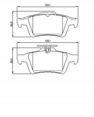 фото №2, Тормозные колодки тормозной. ford focus ii 04- задняя