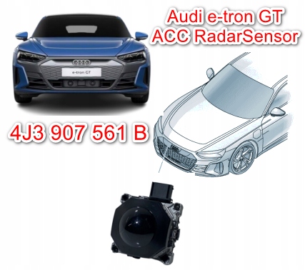 фото №1, Distronic радар acc - audi e-tron gt - 4j3907561b / 4j3.907.561.b