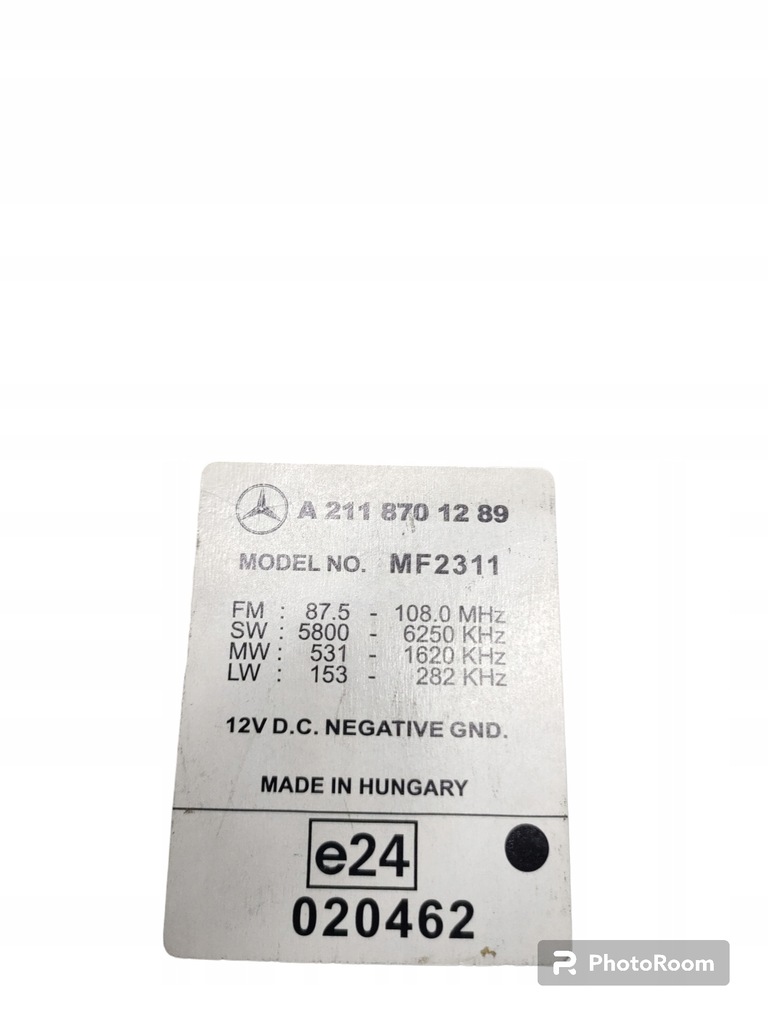фото №4, Mercedes w211 радио 2118701289 оригинал