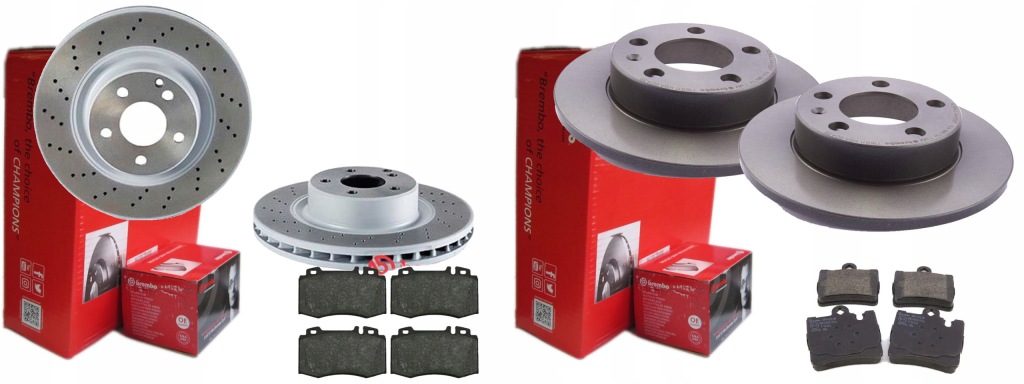 фото №1, Тормозные диски тормозные колодки p+t brembo mercedes s w220 330mm