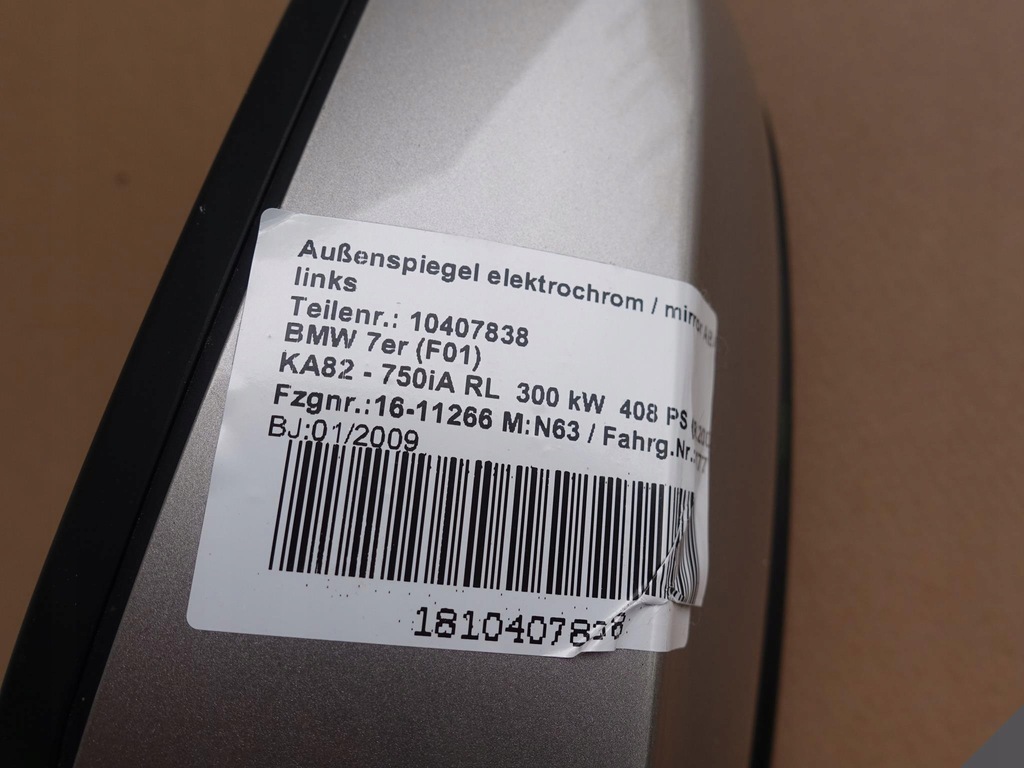 фото №8, Bmw 7 f01 f02 f04 фотохромный левая 3pin anglik a72