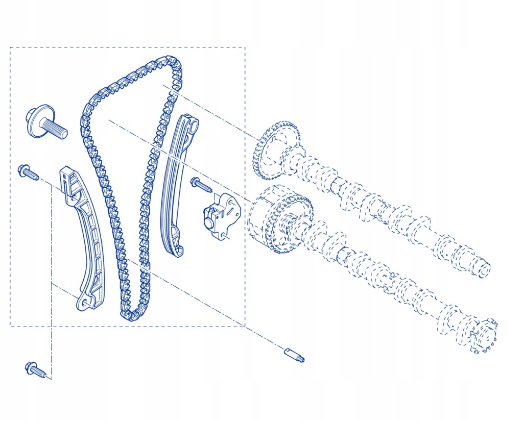фото №13, 130c12345r - набор цепи распределительного вала renault 0.9 1.2 1.4 tce
