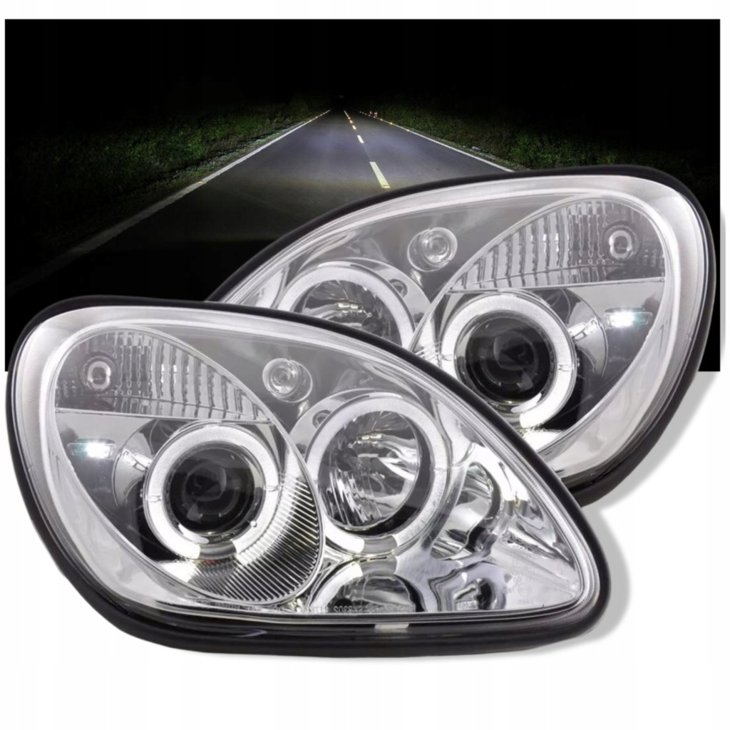 фото №2, Nowe лампы фары do mercedes slk r170 od 1996 do 2004 линзы atest