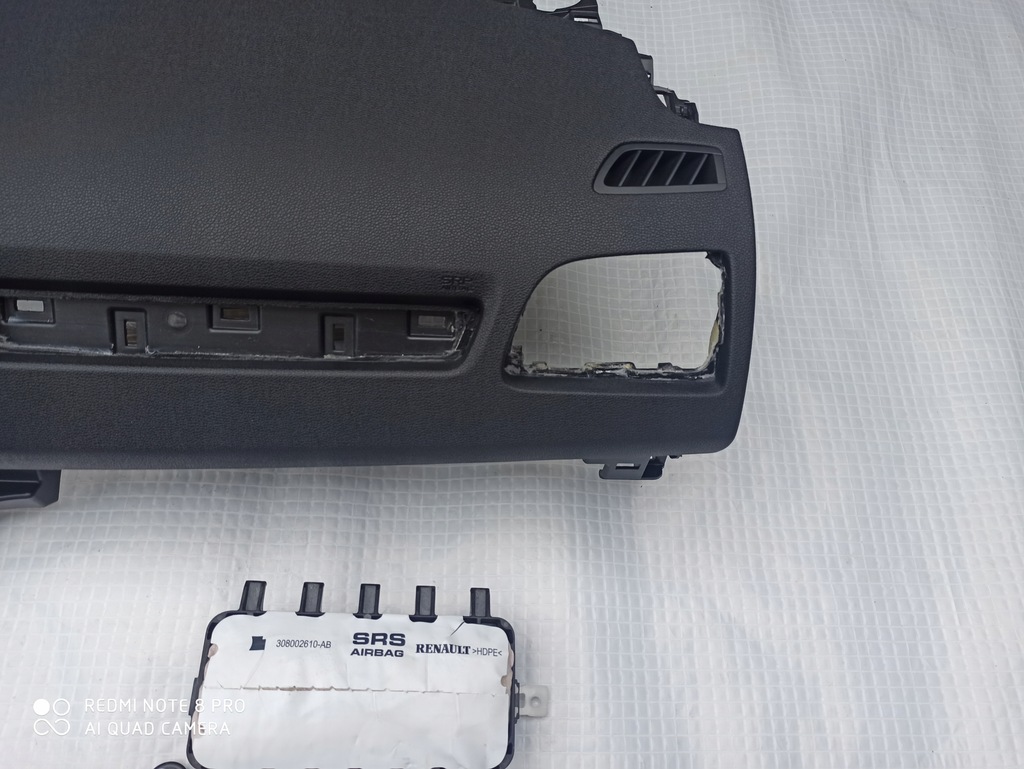 фото №4, Панель приладів консоль панель приладів подушка безпеки renault koleos ii zest