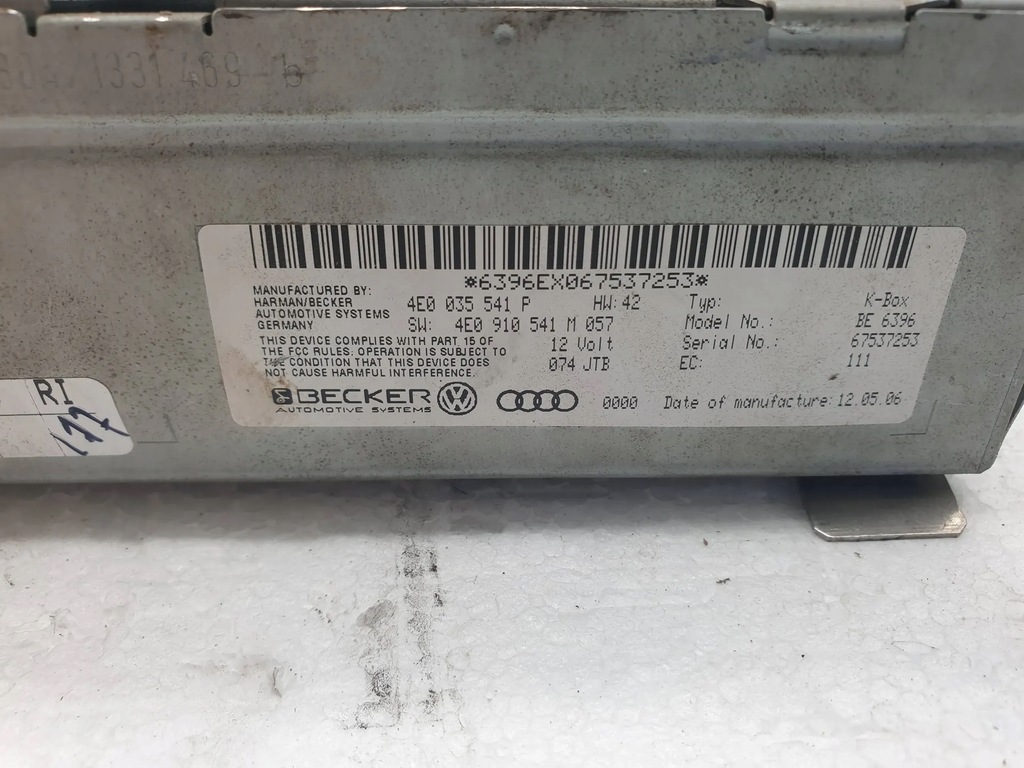 фото №6, Модуль тюнер радіо audi q7 4l 4e0035541p