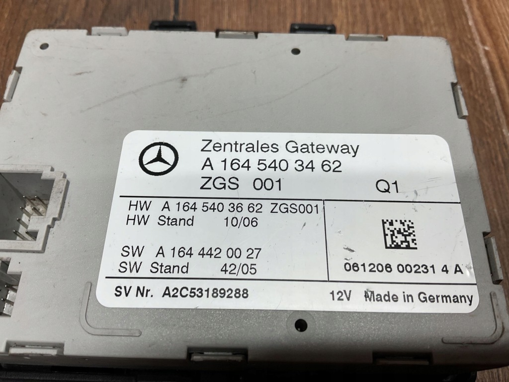 фото №7, Блок керування модуль шлюз mercedes ml w164 gl x164 a1645403462