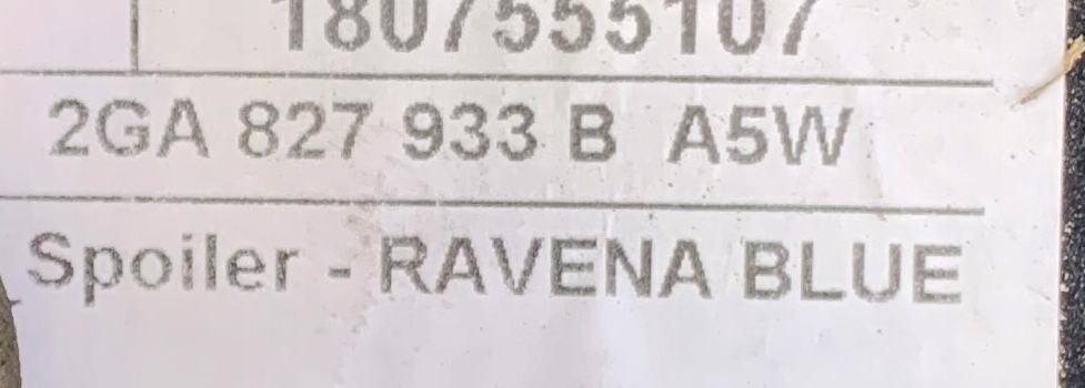 фото №3, Volkswagen оригинальный номер 2ga827933b