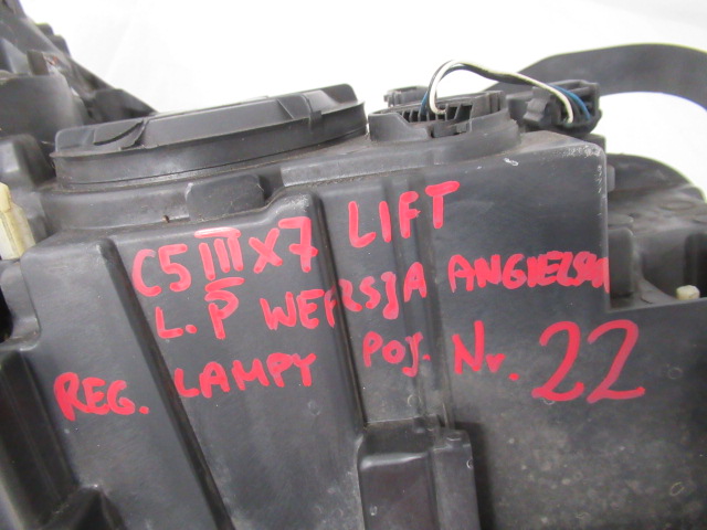фото №9, Citroen c5 iii x7 lift лампа передняя перед левая anglia