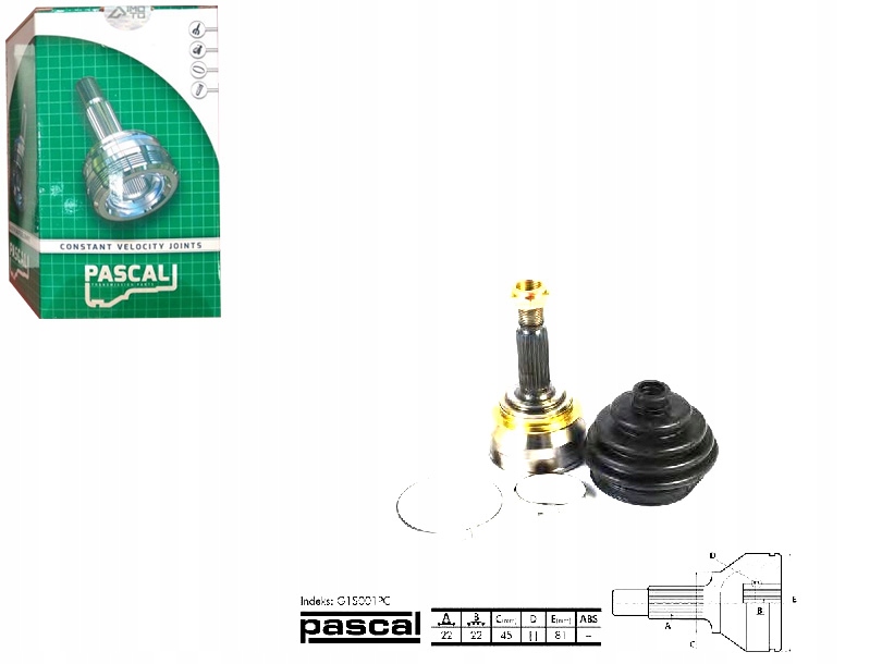 фото №1, Шарнир приводной наружный skoda favorit favorit
