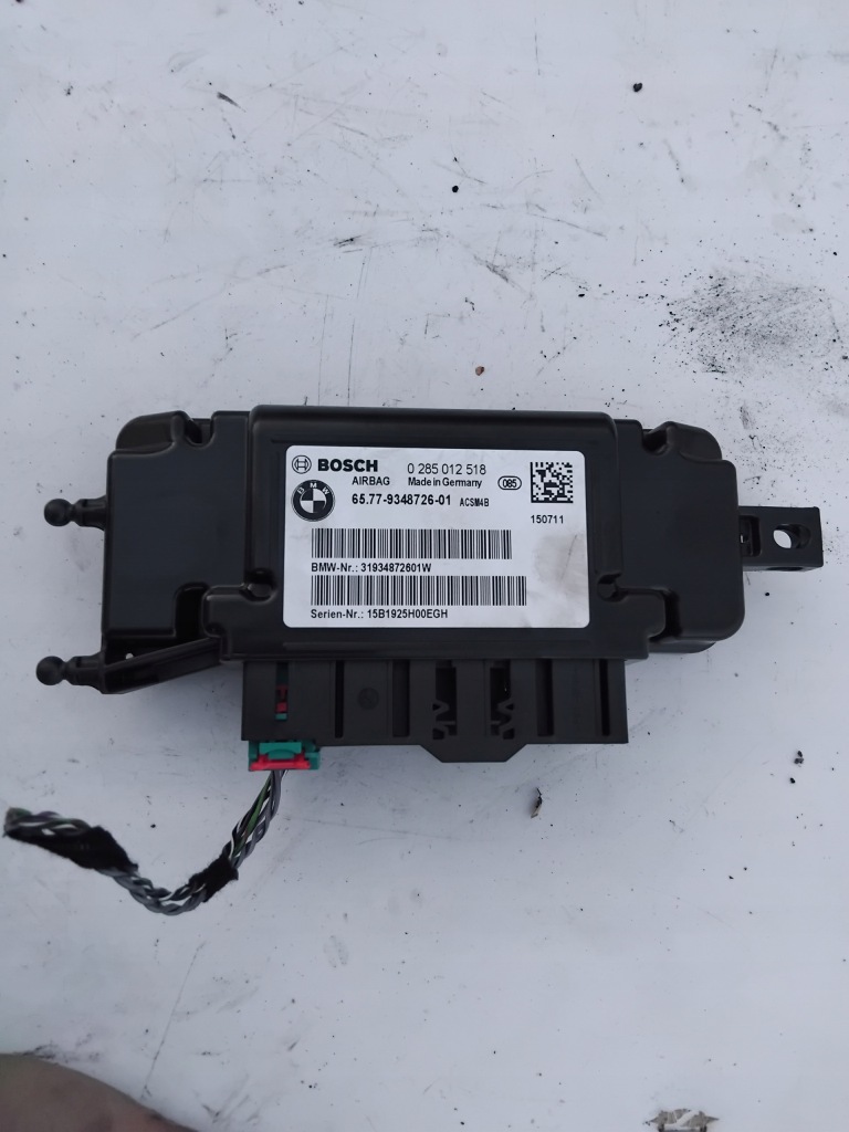 фото №1, Bmw 1 f21 f20 lift 2015-2019 датчик подушек модуль 0285012518