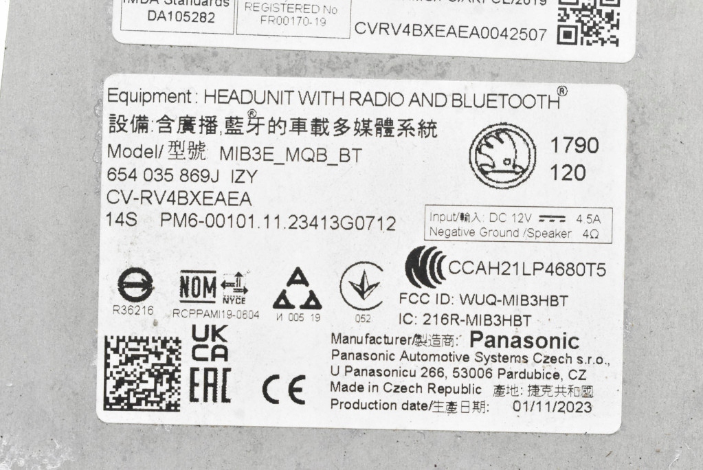 фото №8, Радио радиопроигрыватель 654035869j skoda fabia 4 iv 21-