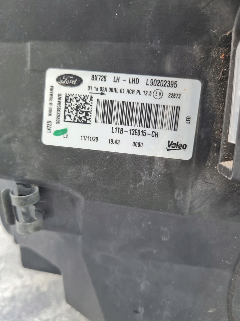 фото №11, Ford puma лампа ліва перед full led l1tb-13e015-ch czarna black